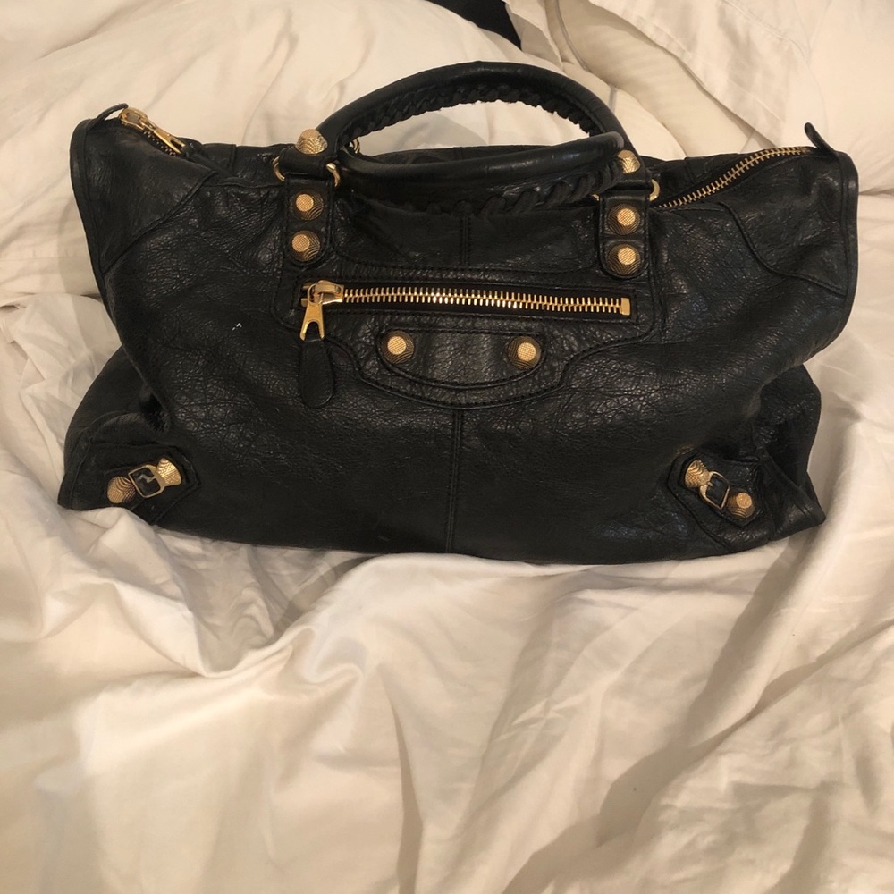 Balenciaga gold hardware bag
